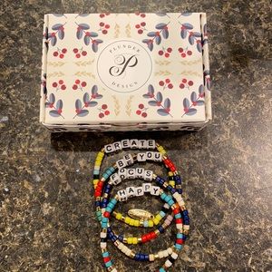 Plunder Power words bracelet set